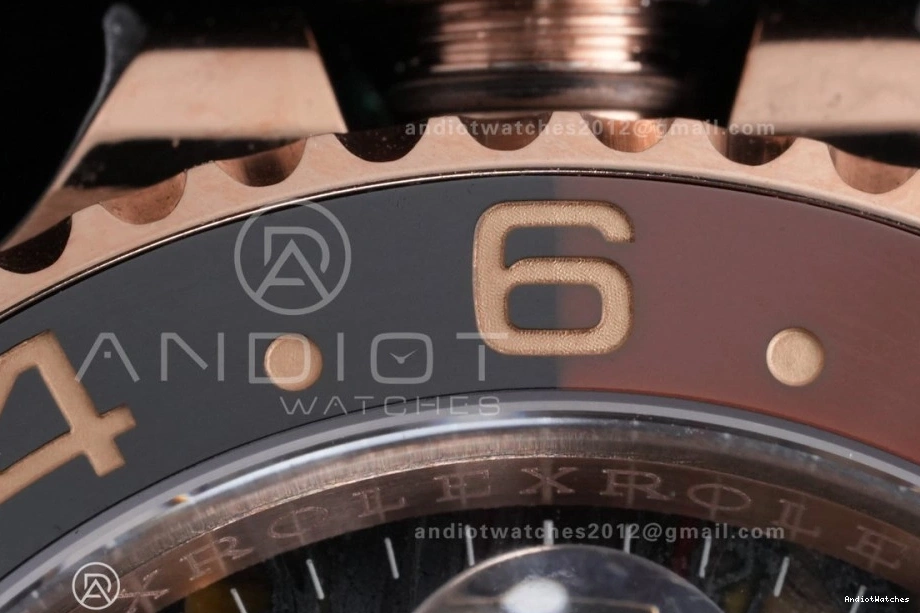 on Sh 861 Durable Dial RG Master GMT Best Iron ARF II Oyster Bracelet CHNR Edition Tiger 126715 0425